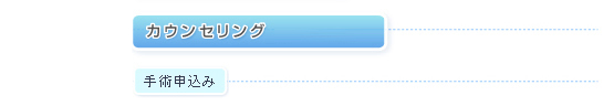 カウンセリング　適応詳細検査付　詳細はこちら 